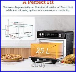 Air Fryer Toaster Oven, Countertop Convection Oven Combo, One-Touch Screen