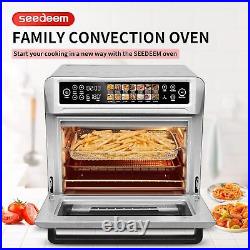 Air Fryer Toaster Oven Countertop Convection With Color LCD Display Touch Screen