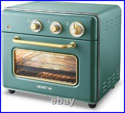 Air Fryer Toaster Oven Large 21 QT Convection Oven Fit 8 Pizza for Family Green