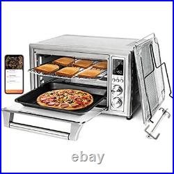 Air Fryer Toaster Oven Smart Convection Rotisserie Dehydrator Stainless Steel