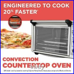 BLACK+DECKER 6-Slice Convection Countertop Toaster Oven, Stainless Steel, TO3210