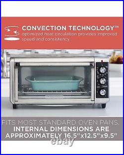 BLACK+DECKER 8 Slice ExtraWide Stainless Steel Countertop Toaster Oven TO3250XSB