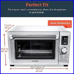 COSORI Toaster Oven Combo, 11-in-1 Convection oven countertop, Rotisserie & D