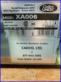Cadco Ov-250 Unox Xa006 Countertop 1/2 Size Convection Oven