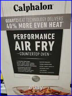 Calphalon Performance Quartz Heat Countertop Toaster Oven with Air Fry 0.88 Cu. Ft