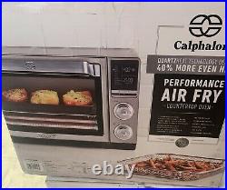 Calphalon Quartz Heat Countertop Toaster Oven with Air Fry, 0.88 Cu. Ft New