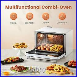 Chefcubii 4-in-1 Countertop Convection Steam Combi Oven Air Fryer Food