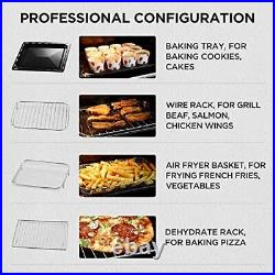 Combine Air Fryer Toaster Oven Large 21 QT, 5 In 1 Countertop Oven, Fit 8 Pizza