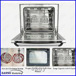 Commercial Restaurant Kitchen Electric Double Fan Convection Oven With Timer