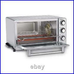 Convection Toaster Oven Countertop Broiler withCrumb Tray Stainless Steel 1800 W