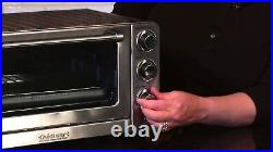 Convection Toaster Oven Countertop Broiler withCrumb Tray Stainless Steel 1800 W