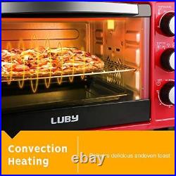 Convection Toaster Oven with Timer, Toast, Broil Settings, Includes Baking