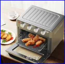 Countertop Convection Oven Air Fryer Toaster 7-in-1 19 Qt. 1550W Silver