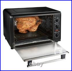 Countertop Oven With Convection & Rotisserie Portable Black Kitchen Bake Broil