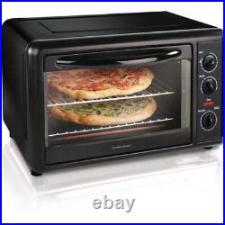Countertop Toaster Oven Convection Rotisserie Portable 1500W 12 pizzas Black US