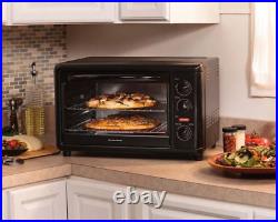 Countertop Toaster Oven Convection Rotisserie Portable 1500W 12 pizzas Black US