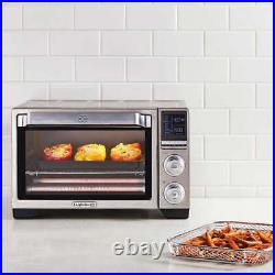 Countertop Toaster Oven with Air Fry Quartz Heat Turbo Convection Stainless Steel