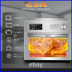 Digital AirFryer Toaster Convection Oven Countertop 24QT 6 Slice Stainless Steel