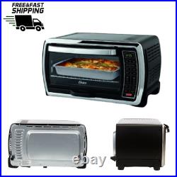 Digital Countertop Convection Toaster Oven Large Size Black & Stainless Steel