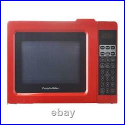 Digital Small Kitchen Countertop Microwave Oven 0.7 Cu. Ft 700W Mini Black Red