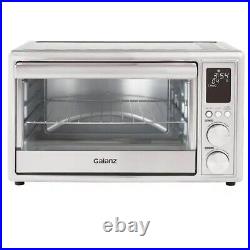 Digital Toaster Oven with Air Fry 26 Qt. 1800-Watt Stainless Steel 6-Slice Cap
