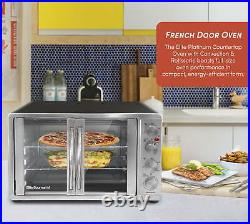 Double Door Oven with Convection Rotisserie Air Fryer Toaster Home Kitchen Compact