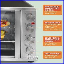 Double Door Oven with Rotisserie and Convection Countertop Air Fryer Toaster US