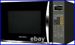 EMERSON Black Microwave with Grill Grilling Oven LED Digital Kitchen Holiday 1100W