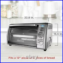 Electric Extra Large Digital Countertop Convection Oven Toaster Stainless Steel