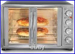 Elite Gourmet Double French Door Countertop Convection Toaster Oven SEE NOTES