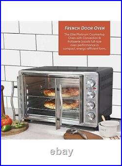 Elite Gourmet ETO4510M Double French Door Countertop Convection Toaster Oven