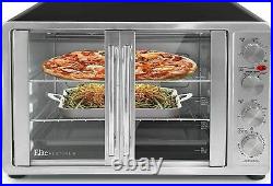 Elite Gourmet ETO-4510M Double French Door Countertop Toaster Oven, 45 Liter