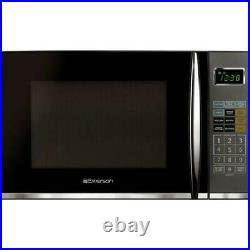 Emerson 1.2 Cu. Ft. 1100W Black Microwave with Grill Kitchen Cooking Black LED