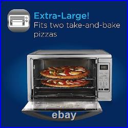 Extra Large Oster Digital Convection Toaster Oven Steel Counter Top Bake Broil