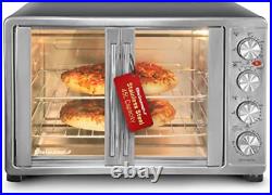 French Door 47.5Qt 18-Slice Convection Toaster Oven Bake Toast Stainless Steel
