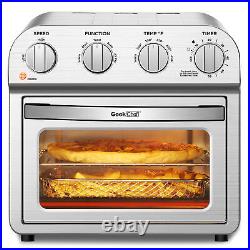GeekChef Countertop Air Fryer Toaster Oven 4 Slice Convection Stainless Steel US