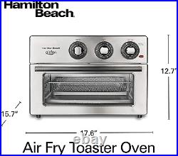Hamilton Beach Air Fryer Convection Countertop Toaster Oven with Frying Basket