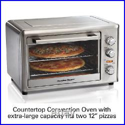 Hamilton Beach Countertop Oven with Convection Rotisserie Kitchen Toaster Ovens