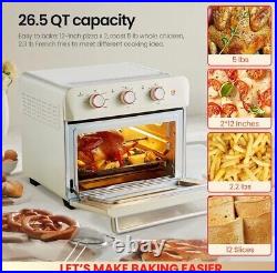 Hauswirt 26.5Qt Countertop Convection Oven, XL Air Fryer 12-Slice Toaster Reheat