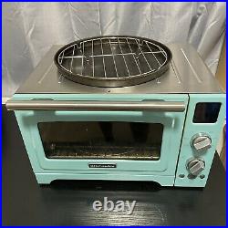 KitchenAid Convection Countertop Oven KCO275AQ Aqua Sky Baby Blue Retro Digital