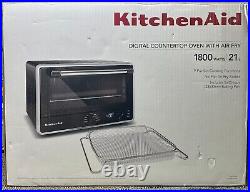 KitchenAid Digital Countertop Oven with Air Fry, Black Matte KCO124BM - B19