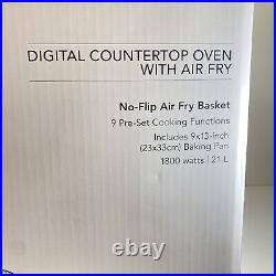 KitchenAid KCO124BM Digital Countertop Oven with Air Fry Black Matte Brand New