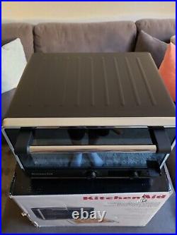 KitchenAid KCO124BM Digital Countertop Oven with Air Fry Black Matte NEW Open Box