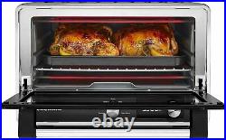 KitchenAid KCO211BM Digital Countertop Toaster Oven, Black Matte, Brand New