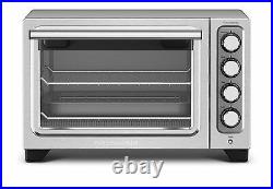KitchenAid Steel 12 Convection Countertop Toaster Oven Bake Broil RKCO253CU