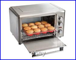 Kitchen Countertop Convection Oven Nonstick Slide-Out Drip Tray Toaster Ovens US