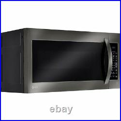 LG 2.0 Cubic Feet 1000W Black Stainless Over-the-Range Microwave, Chrome Silver