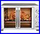 LUBY Large Toaster Oven Countertop, French Door Designe 55L, 14'' pizza