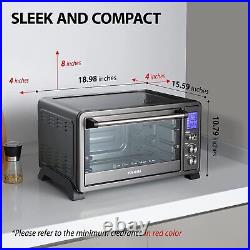 Large 6-Slice Convection Toaster Oven Countertop, 10-In-One with Toast