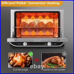 Large Commercial Bake Toaster Countertop Convection Oven 21L Stainless Steel US